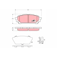 Brake pads for disc brakes