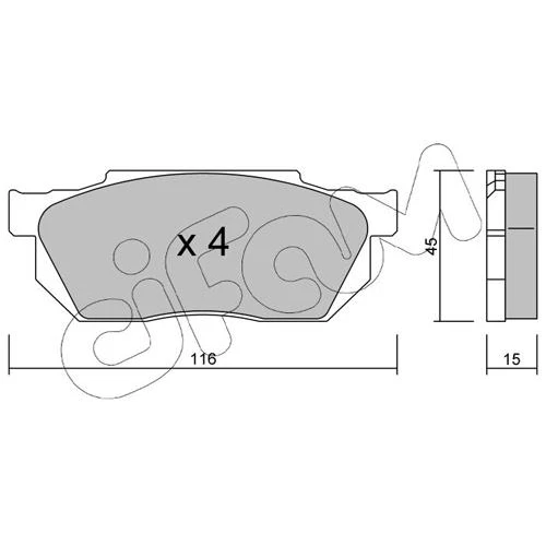 BRAKE PADS FOR DISC BRAKES - 0