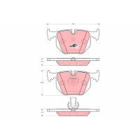 Brake pads for disc brakes