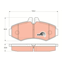 Brake pads for disc brakes