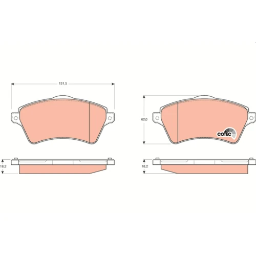 BRAKE PADS FOR DISC BRAKES - 0