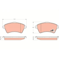 Brake pads for disc brakes