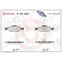 Brake pads for disc brakes