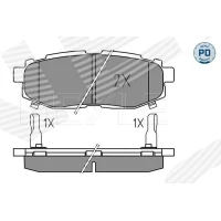 Brake pads for disc brakes