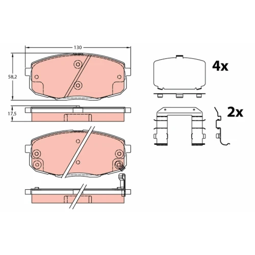 BRAKE PADS FOR DISC BRAKES - 0