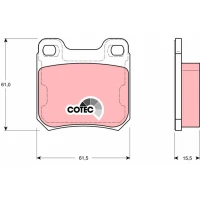 Brake pads for disc brakes