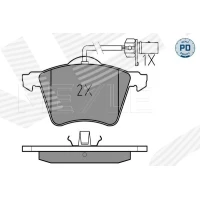 Brake pads for disc brakes