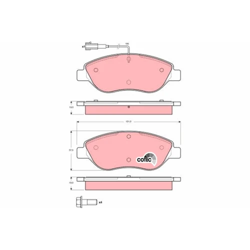 BRAKE PADS FOR DISC BRAKES - 0