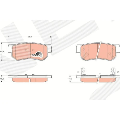 BRAKE PADS FOR DISC BRAKES - 0