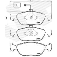 Brake pads for disc brakes