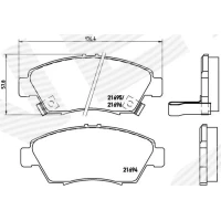 Brake pads for disc brakes