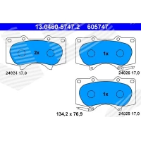 Brake pads for disc brakes