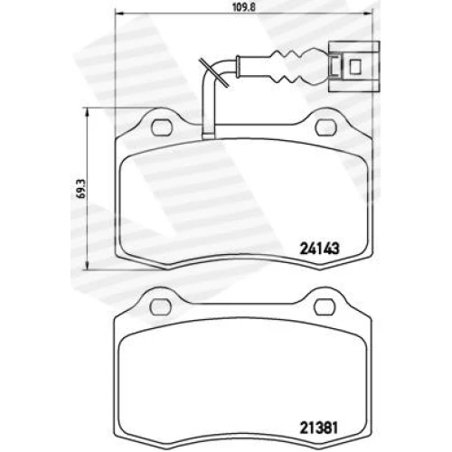 BRAKE PADS FOR DISC BRAKES - 0