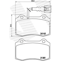 Brake pads for disc brakes