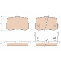 Brake pads for disc brakes