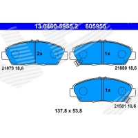 Brake pads for disc brakes