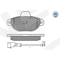 Brake pads for disc brakes