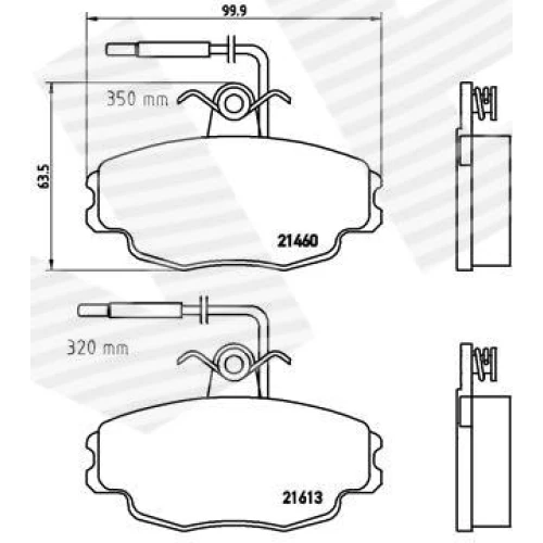 BRAKE PADS FOR DISC BRAKES - 0