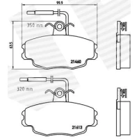 Brake pads for disc brakes