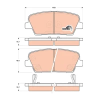 Brake pads for disc brakes