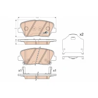 Brake pads for disc brakes