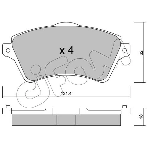 BRAKE PADS FOR DISC BRAKES - 0