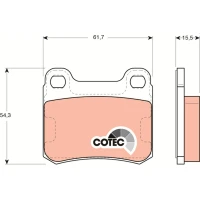 Brake pads for disc brakes