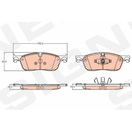 BRAKE PADS FOR DISC BRAKES - 0