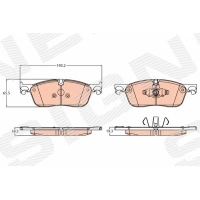 Brake pads for disc brakes