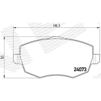 Brake pads for disc brakes