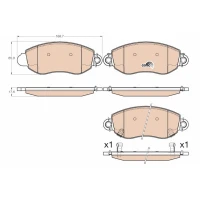 Brake pads for disc brakes