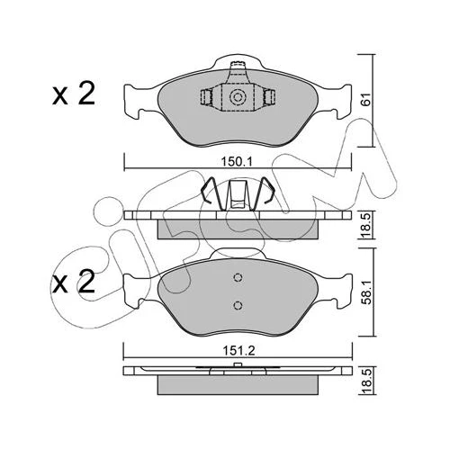 BRAKE PADS FOR DISC BRAKES - 0