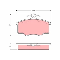 Brake pads for disc brakes