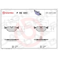 Brake pads for disc brakes