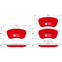 Brake pads for disc brakes