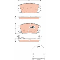 Brake pads for disc brakes