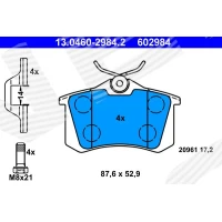 Brake pads for disc brakes