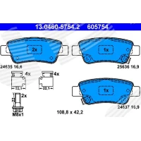 Brake pads for disc brakes