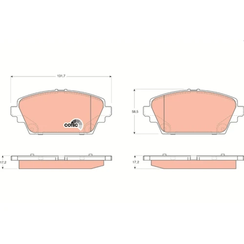 BRAKE PADS FOR DISC BRAKES - 0