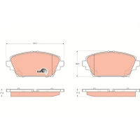 Brake pads for disc brakes