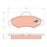 Brake pads for disc brakes