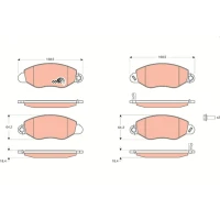 Brake pads for disc brakes