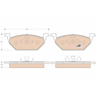 Brake pads for disc brakes