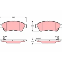 Brake pads for disc brakes