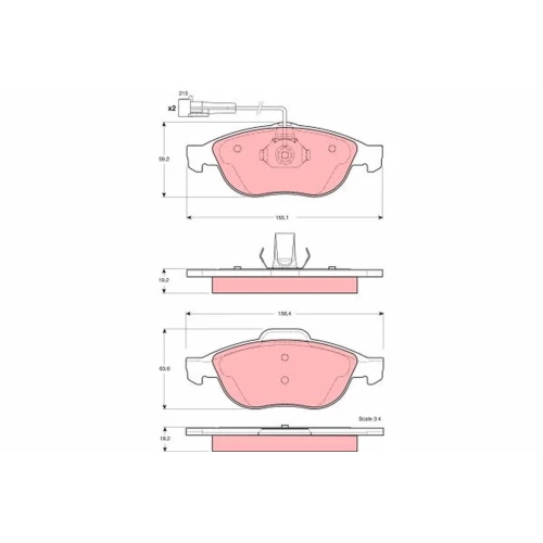 BRAKE PADS FOR DISC BRAKES - 0