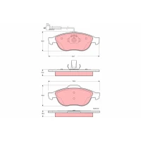 Brake pads for disc brakes