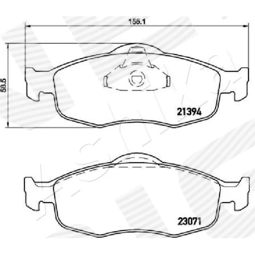 BRAKE PADS FOR DISC BRAKES - 1