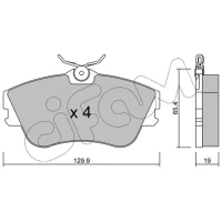 Brake pads for disc brakes