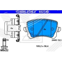 Brake pads for disc brakes