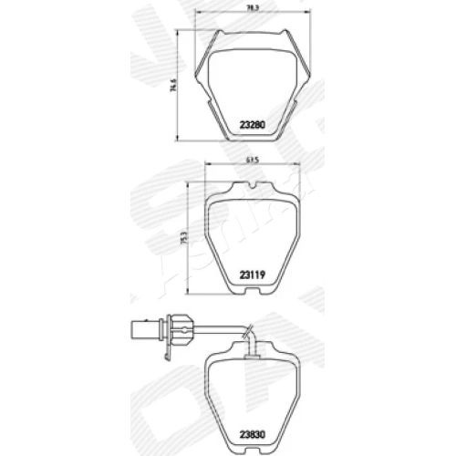 BRAKE PADS FOR DISC BRAKES - 1